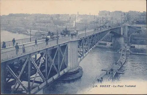 CPA Brest Le Pont national, non circulaire