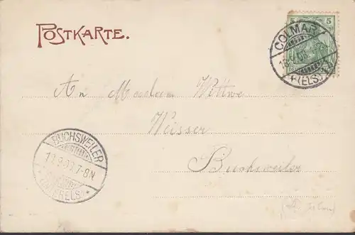 CPA Colmar Bruat-Mémoire, circulé 1903
