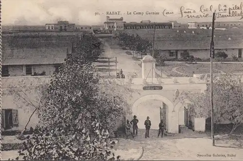 CPA Rabat Le Camp Garnier, non circulé