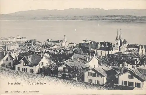 CPA Neuchâtel Vue générale, non circulé