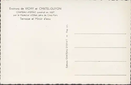 CP Vichy Terrasse et Miroir d'eau, non circulé