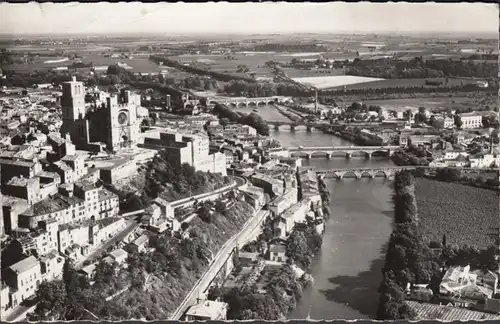 CPA Béziers Cathedreake Saint Nazaire et les Ponts, circulé 1961