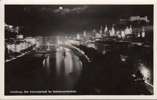 AK Salzburg Saltachstadt dans le phare Mi.912, couru en 1954