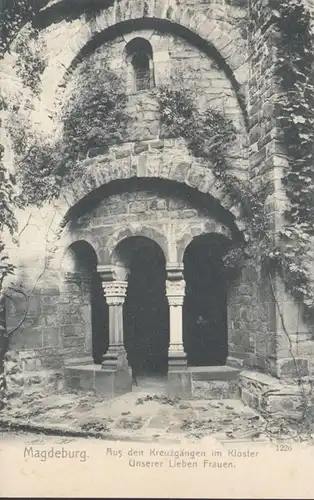 AK Magdeburg Aus den Kreuzgängen im Kloster Unserer Lieben Frauen, ungelaufen