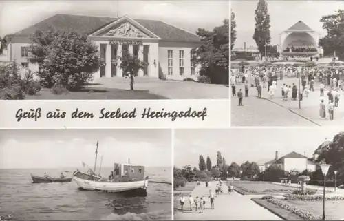 AK Salutation du Seebad Heringsdorf, couru 1979