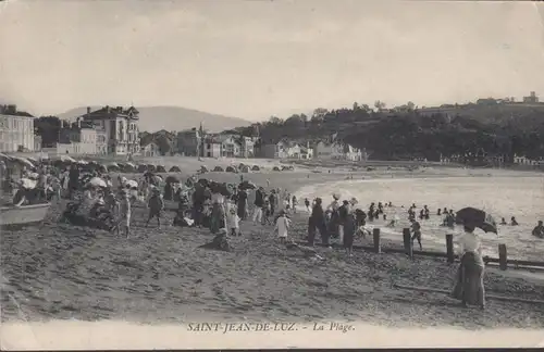 CPA Saint-Jean-de-Luz La Plage, circulé 1912