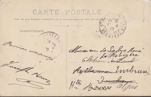 CPA Buoux Porte principale du Château, circulé 1910