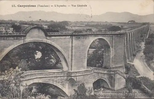 CPA Carpentras L'Aqueduc Vue Générale, circulé 1911