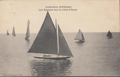 CPA Les Régates sur la Côte d'Azur, circulé 1905