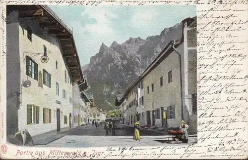 AK Lot de Mittenwald, inachevé- date 1901