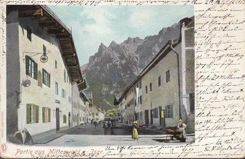 AK Partie aus Mittenwald, ungelaufen- datiert 1901