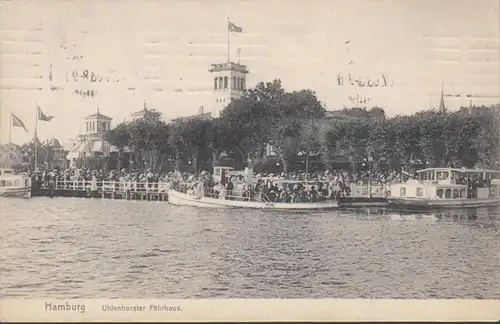 AK Hamburg Uhlenhorster Fährhaus, gelaufen 1908