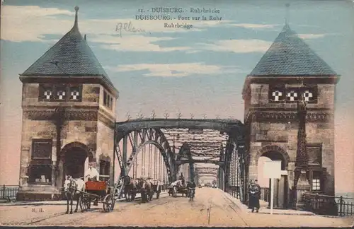 Duisburg Ruhrbrücke, incurvée