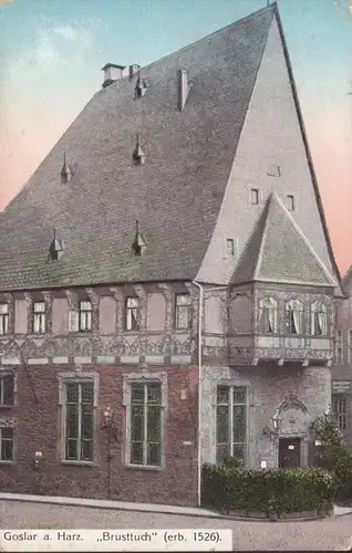 Goslar Brusttuch, gelaufen 1914