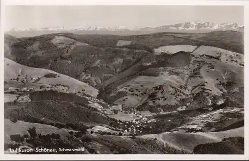 Luftkurort Schönau Schwarzwald Panoramaansicht, ungelaufen