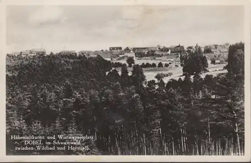 Höhenluftkurort Dobel Panorama, gelaufen 1935