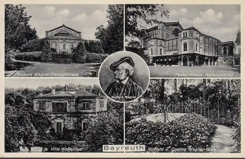 AK Bayreuth Mehrbildkarte, gelaufen 1937