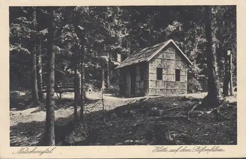 AK Natschuchttal Hütte sur le rocher de Schößer, incurvée