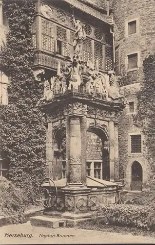 AK Merseburg Neptun-Brunnen, ungelaufen