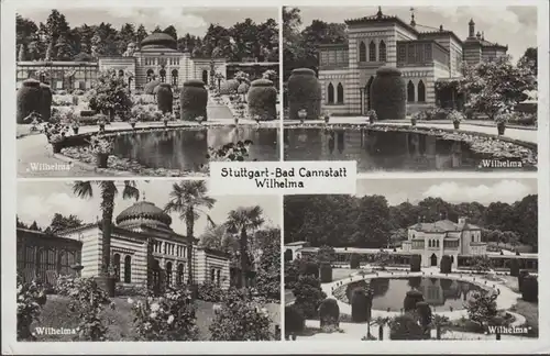 AK Stuttgart Bad Cannstatt Wilhelma, gelaufen 1937