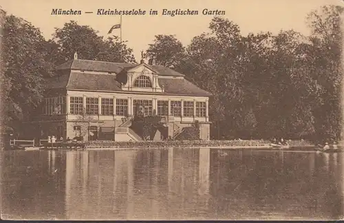 AK Munich Kleinheleihe dans le jardin anglais, inachevé