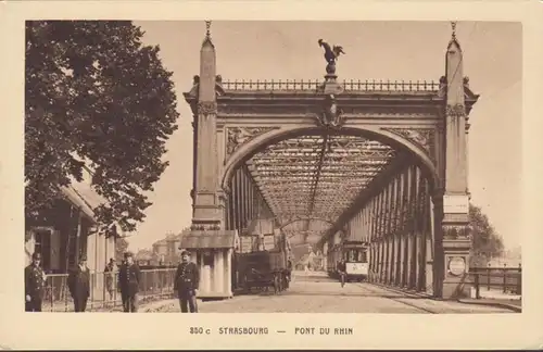 CPA Strasbourg Pont du Rhin, non circulé