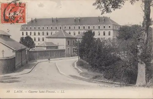 CPA Laon Caserne Saint-Vincent, circulé 1911