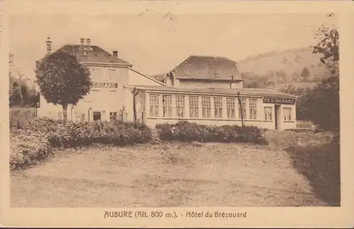 CPA Aubure Hôtel du Brézouard, circulé 1924