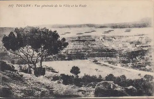 CPA Toulon Vue générale de la Ville et la Rade military stamp, non circulaire