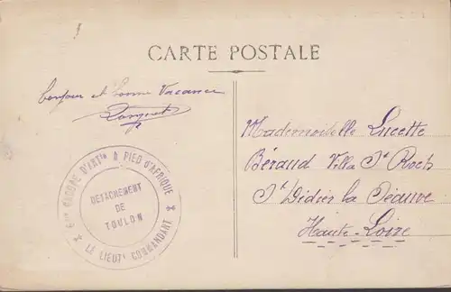 CPA Toulon Vue générale de la Ville et la Rade military stamp, non circulaire