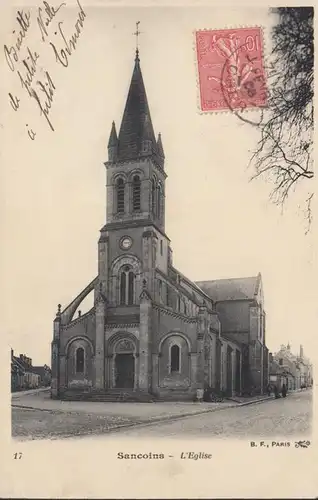 CPA Sancoins L'Eglise, circulé