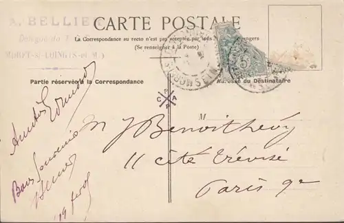 CPA Moret-sur-Loing Les Remparts, circulé