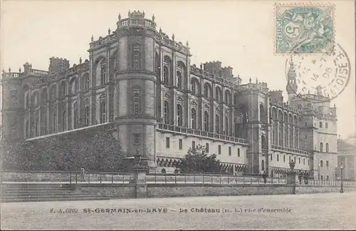 CPA Saint-Germain-en-Laye Le Château, circulé 1905