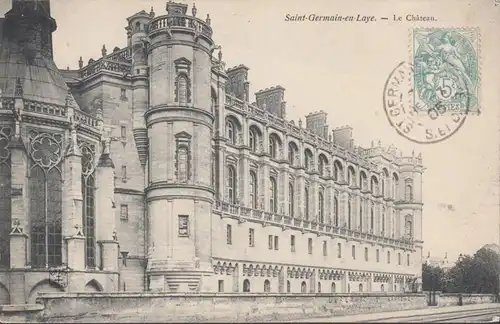 CPA Saint-Germain-en-Laye Le Château, circulé 1905