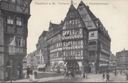 AK Frankfurt a.Main Trierische Gasse et Braubachstraße, inachevé