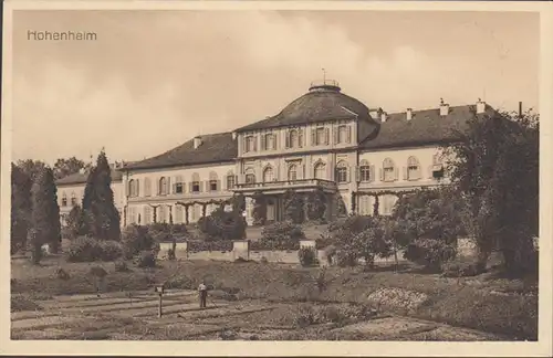 AK Hohenheim Château et parc, incurvé