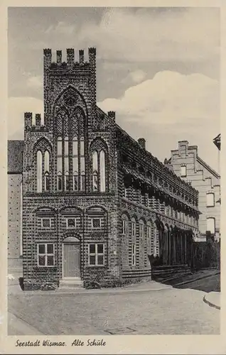 AK Seestadt Wismar Alte Schule, ungelaufen