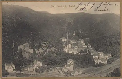 AK Bad Berthich Total Vue, couru en 1925