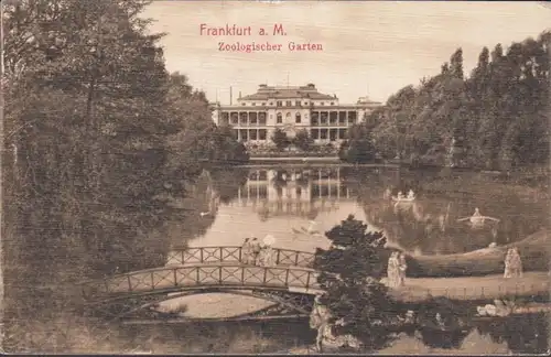 AK Frankfurt a. Main Zoologischer Garten, gelaufen 1908