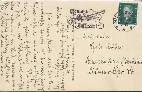 AK Hildesheim Eckartgruppe, gelaufen 1930