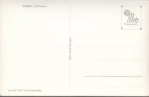 AK Lindau Bodensee Gesamtansicht, ungelaufen