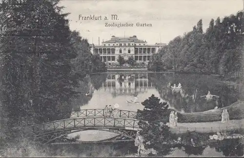 AK Frankfurt a. Main Zoologischer Garten, gelaufen 1909