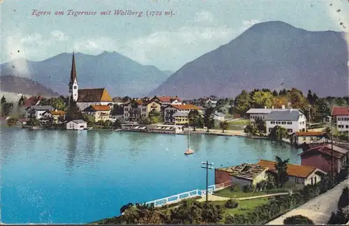 AK Egern am Tegernsee mit Wallberg, ungelaufen