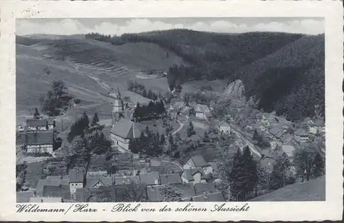 AK Wildemann Blick von der schönen Aussicht, gelaufen 1939
