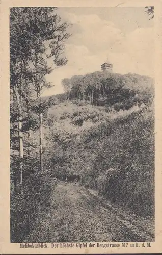 AK Melibokusblick Höchster Gipfel der Bergstraße, gelaufen