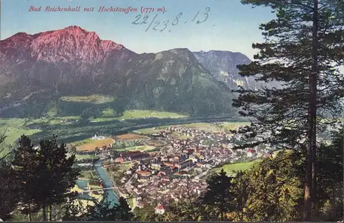 AK Bad Reichenhall mit Hochstauffen, ungelaufen