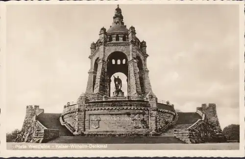 AK Porta-Westfalica Kaiser-Wilhelm Denkmal, ungelaufen