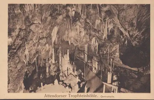 AK Attendorner Tropfsteinhöhle Zentralhalle, ungelaufen