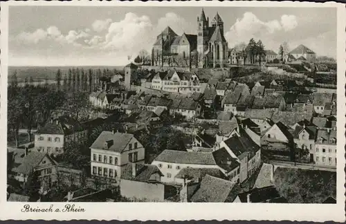 AK Breisach am Rhein Stadtansicht, gelaufen 1938