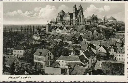 AK Breisach sur le Rhin Vue de la ville, couru en 1938